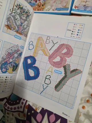 Revistas Penélope Punto de Cruz Bebé