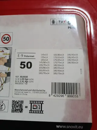 Cadenas para nieve Snovit E-9 Polarmet