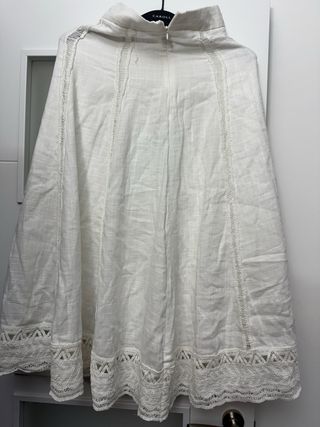 Falda blanca talla S