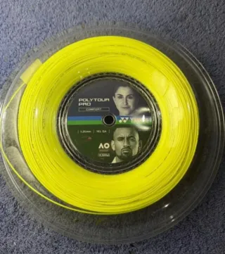 60m Cordaje Yonex Poly Tour Pro 1.25 Amarillo