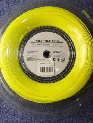 60m Cordaje Yonex Poly Tour Pro 1.25 Amarillo
