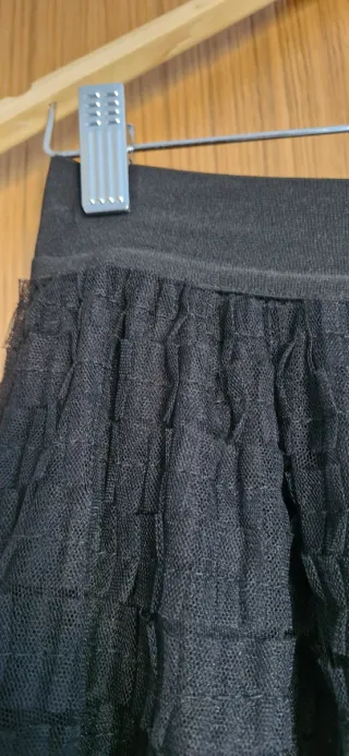 Falda larga tul negra volantes Para fiesta, evento