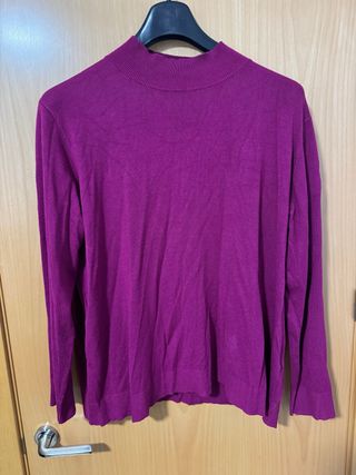 Jersey morado cuello alto