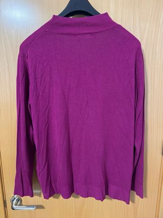Jersey morado cuello alto