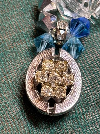 Pulsera de cuentas marrón y dorada de swaroski