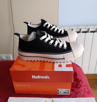 Zapatillas plataforma negras talla 38