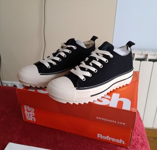 Zapatillas plataforma negras talla 38