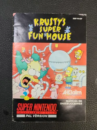 Manual Super Nintendo Krusty's Super Fun House