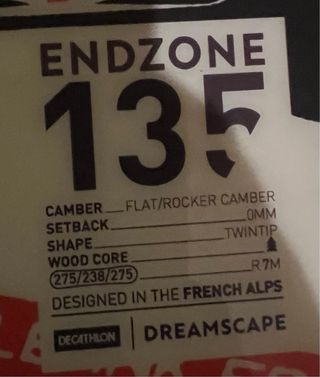 Tabla Snowboard 135cm All Mountain Freestyle