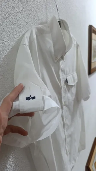 Camisa Blanca Alpha Industries Talla XL
