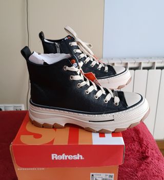 Zapatillas plataforma Refresh negras talla 39