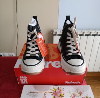 Zapatillas plataforma Refresh negras talla 39