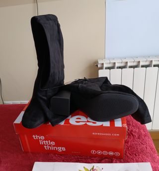 Botas mosqueteras negras talla 36