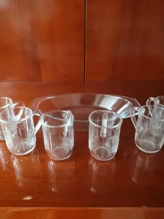 6 Vasos de chupito + Bandeja Pyrex