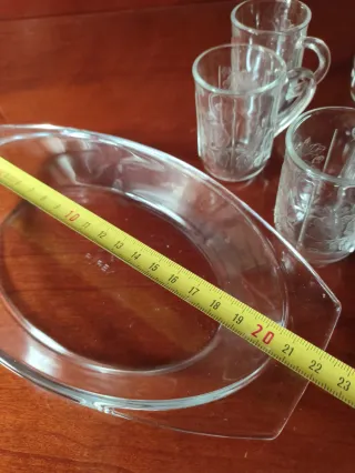 6 Vasos de chupito + Bandeja Pyrex