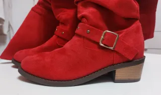 Botas altas rojas mujer a estrenar