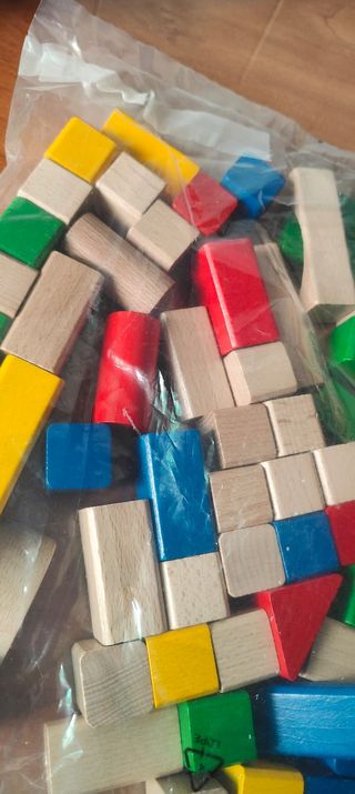 Eichhorn Bloques Madera Colores 75 Piezas