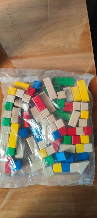 Eichhorn Bloques Madera Colores 75 Piezas