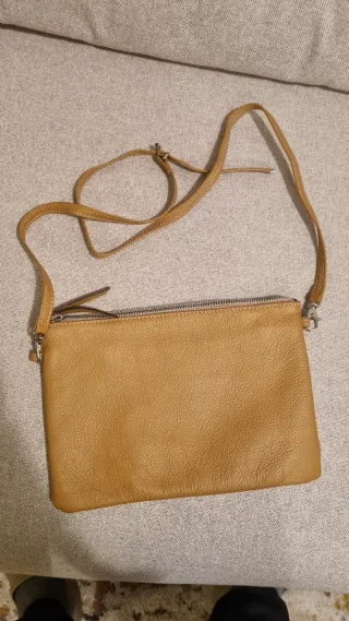 Bolso de tela Fallera y piel