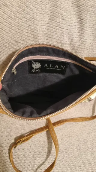 Bolso de tela Fallera y piel