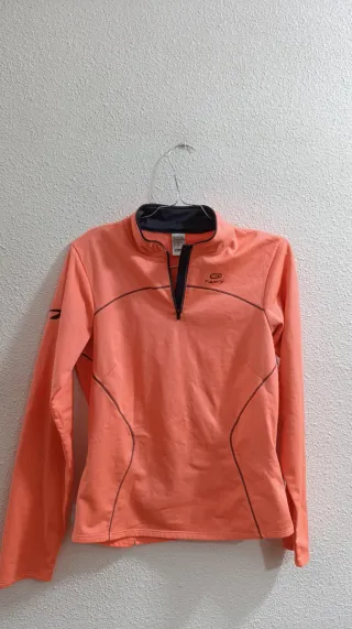 Jersey deportivo Kalenji rosa manga larga talla S