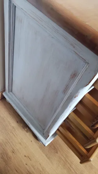 REBAJADO! Escritorio de madera azul y marrón