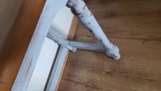 REBAJADO! Escritorio de madera azul y marrón