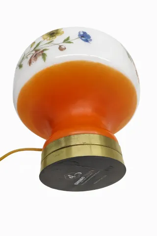 Lâmpada Vintage Vidro Florido