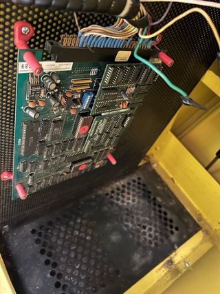 Máquina recreativa Tetris antigua