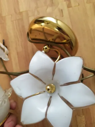 2 Applique Vintage Floreale (Stile Murano/Regency)