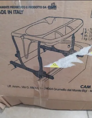 Bañera CAM para bebé con patas