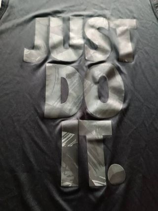 Canottiera sportiva Nike Just Do It Grigia M