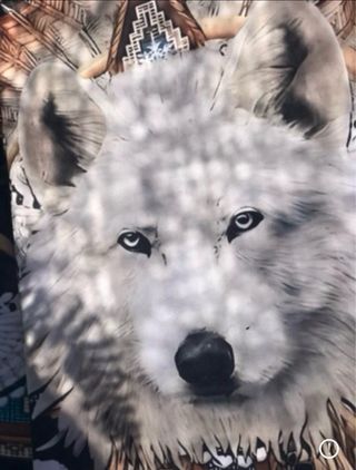 Sudadera con estampado de lobo y buho 54/56/58