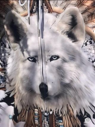 Sudadera con estampado de lobo y buho 54/56/58