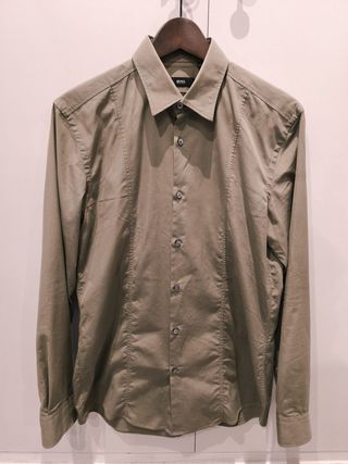 Camisa BOSS verde hombre