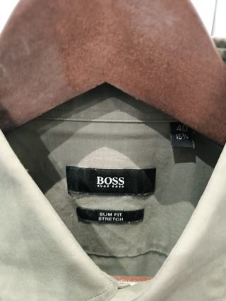 Camisa BOSS verde hombre