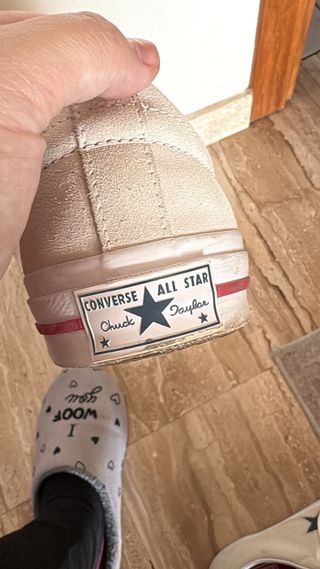 Converse Beige/Azul Talla 44