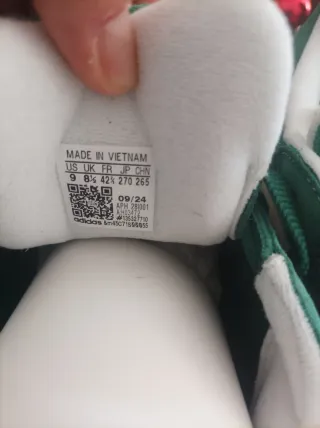 Zapatillas Adidas Campus Verdes y Blancas