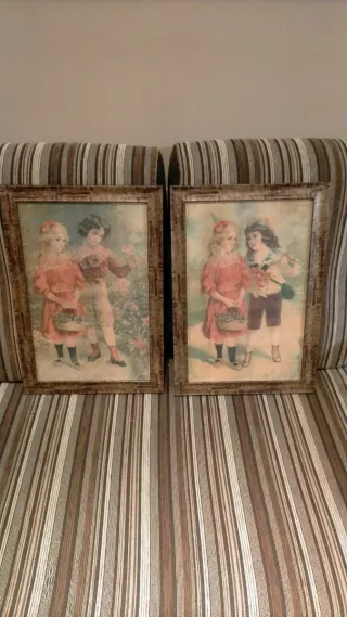 2 Quadri Bambini Vintage