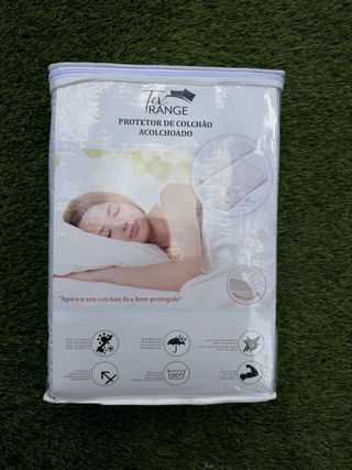 Protector Colchón 150cm Acolchado Impermeable