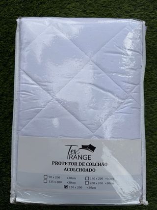Protector Colchón 150cm Acolchado Impermeable