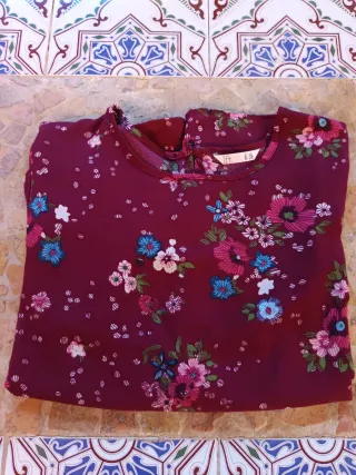 Camiseta Larga Flores lft