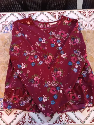 Camiseta Larga Flores lft