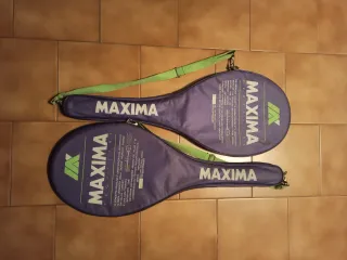 Coppia racchette tennis con custodia