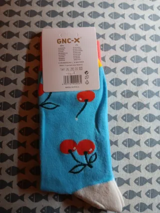 Calcetines GNC-X con cerezas talla 35