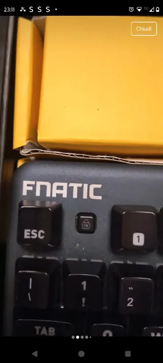 Tastiera Fnatic con scatola
