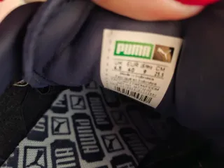 Zapatillas Puma Suede Azul Marino y Dorado