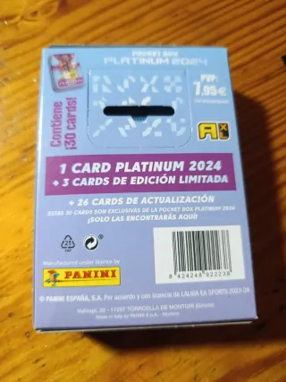 Panini Adrenalyn XL Platinum 2024 Pocket Box