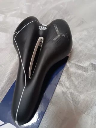 Sillín Bici Gel Negro