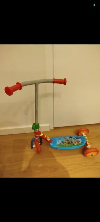 Patinete infantil 3 ruedas Paw Patrol